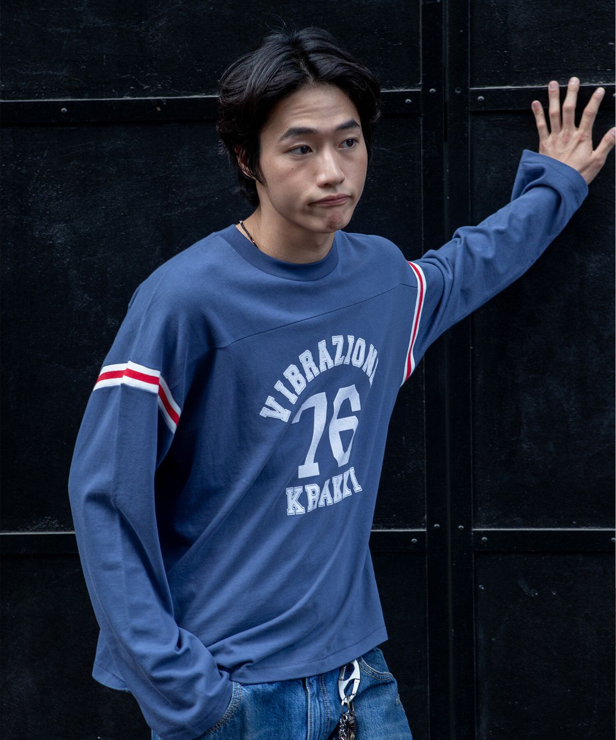 크래키(KRAKKI) [Unisex] Football L/S Tee_Blue [KR266PUT902]