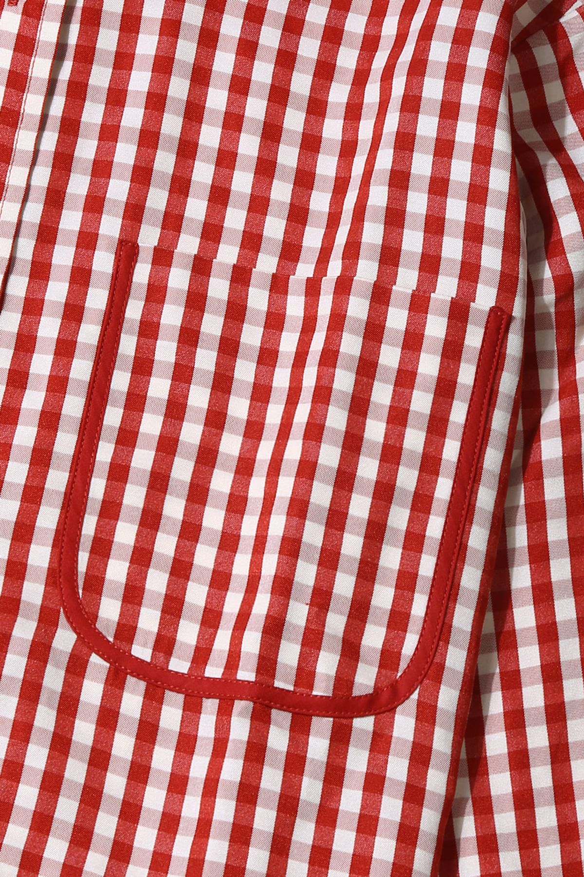 르몽생미셸(LE MONT ST MICHEL) CIBONEY-VICHY SHIRT_Burgundy