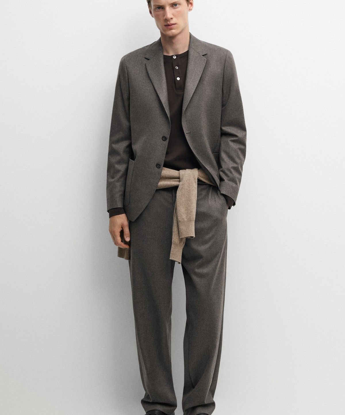 마시모두띠(MASSIMO DUTTI) 100% 울 수트 블레이저
