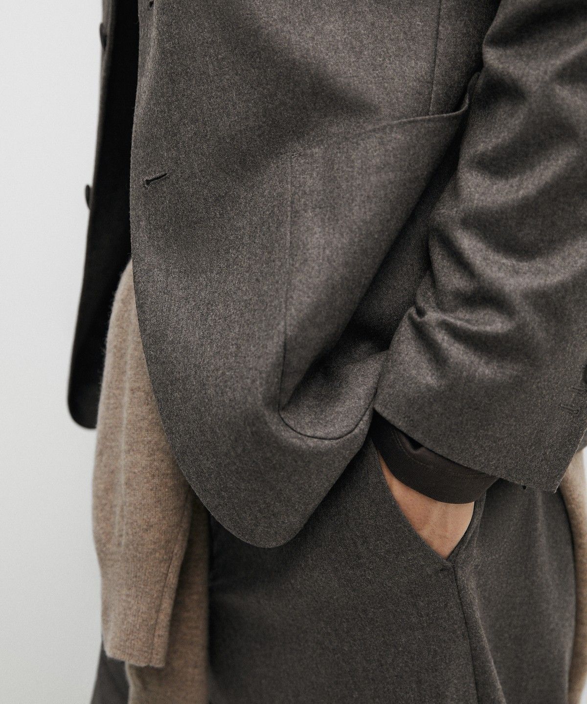 마시모두띠(MASSIMO DUTTI) 100% 울 수트 블레이저