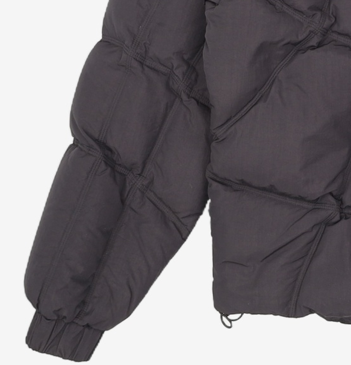 노매뉴얼(NOMANUAL) CURVE DOWN JACKET - BLACK M