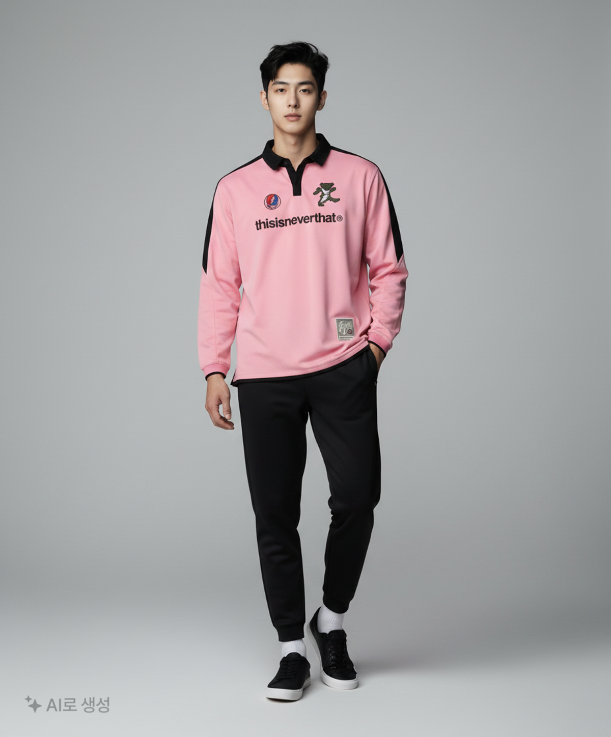 디스이즈네버댓(THISISNEVERTHAT) GD Soccer Jersey Pink L