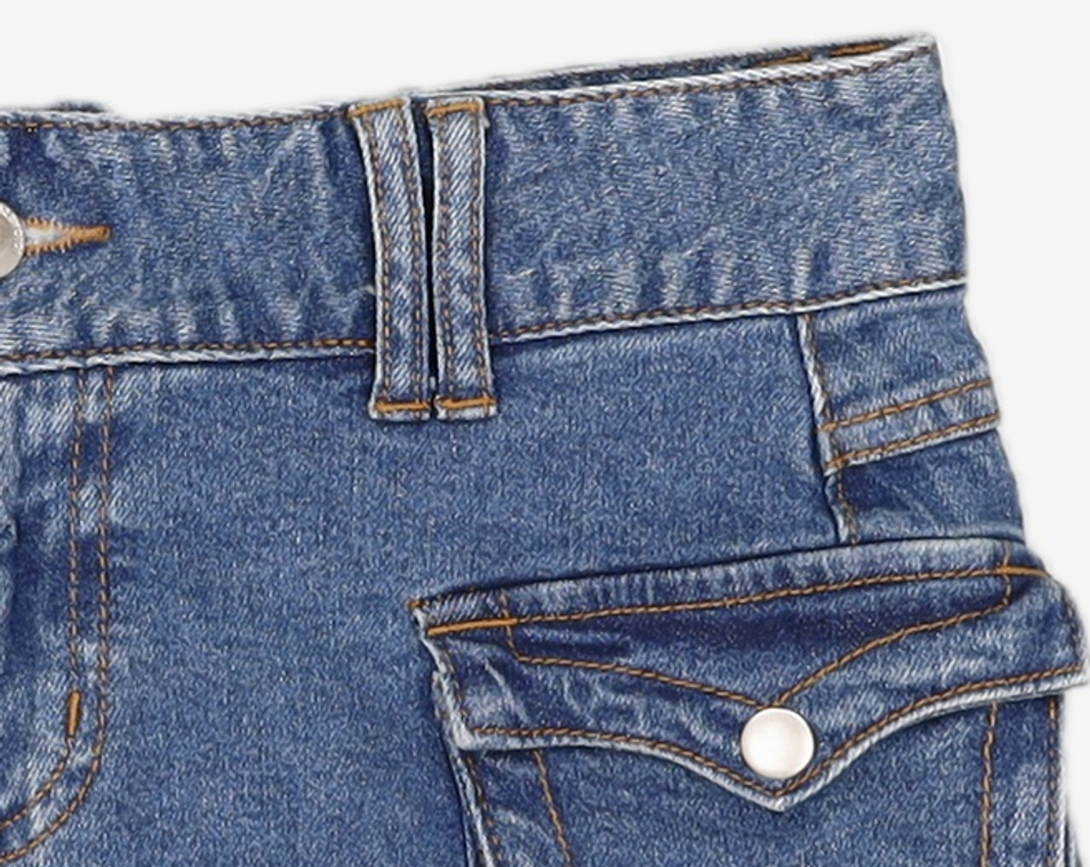 오아이오아이 컬렉션(OIOI COLLECTION) UTILITY MINI SKIRT [BLUE] S