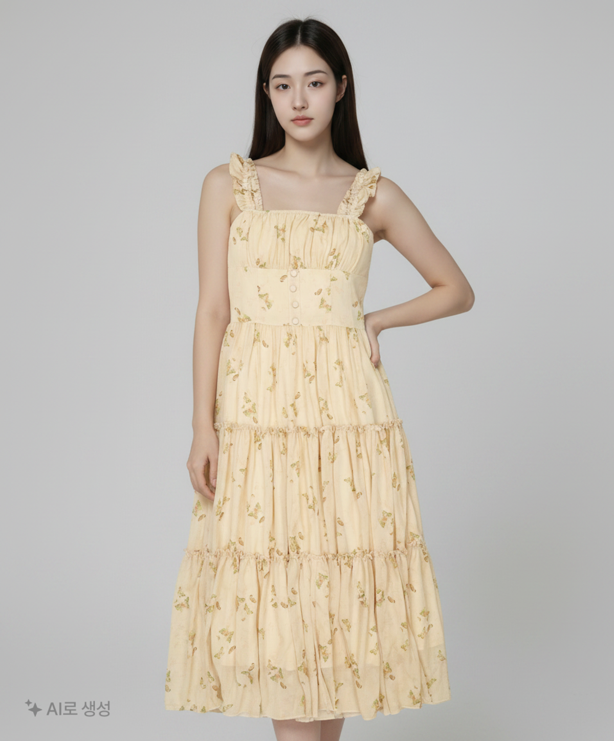신스덴(SINCETHEN) 마리포사 슬리브리스 롱원피스 M