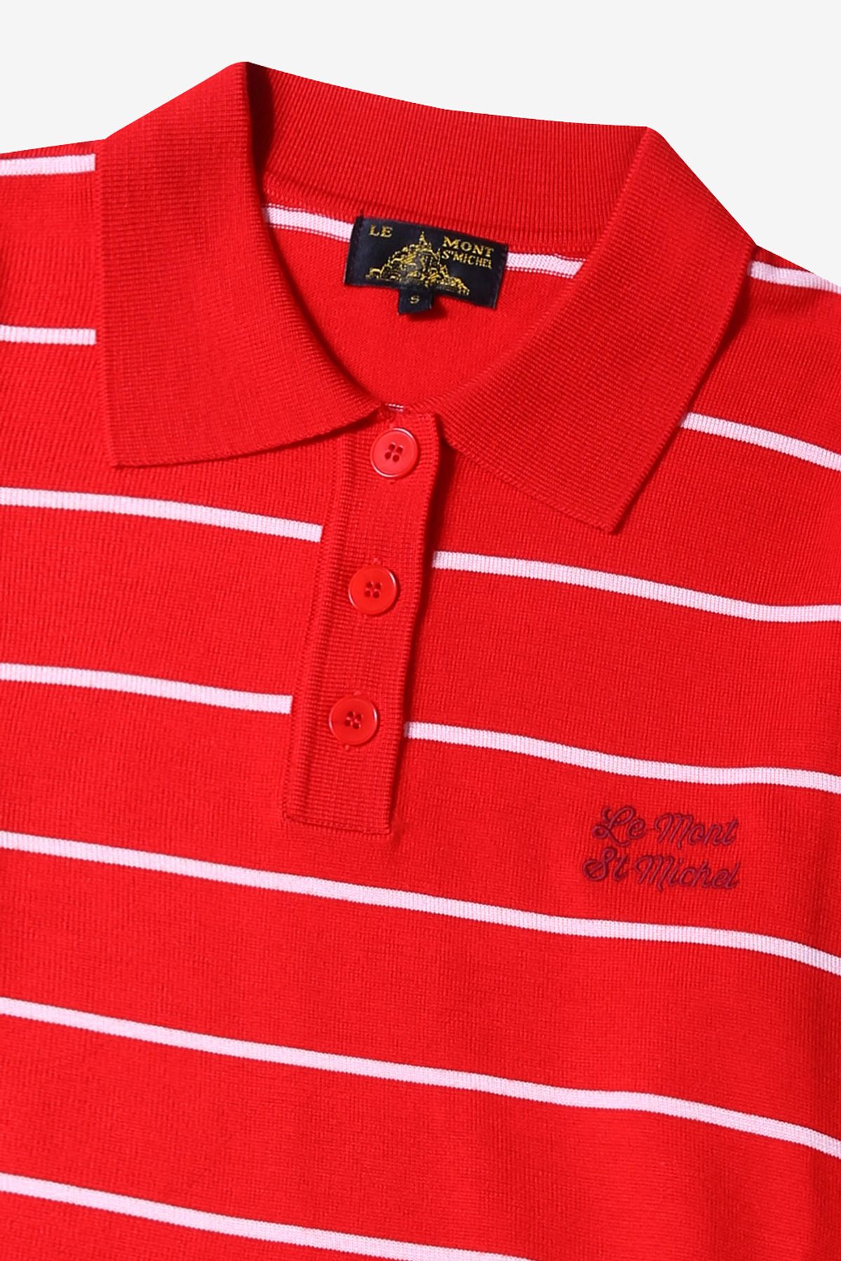 르몽생미셸(LE MONT ST MICHEL) STESSY-STRIPED SWEATER-Red