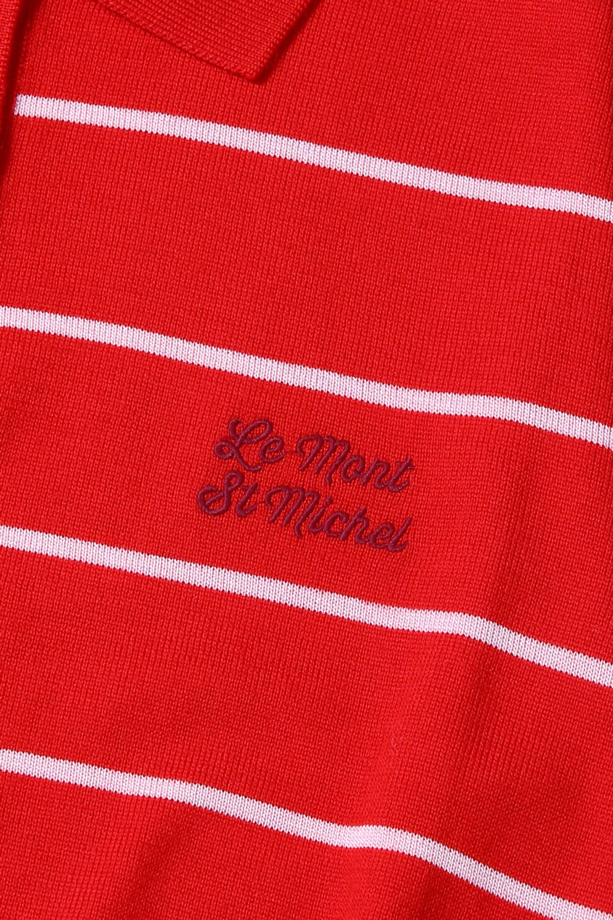 르몽생미셸(LE MONT ST MICHEL) STESSY-STRIPED SWEATER-Red