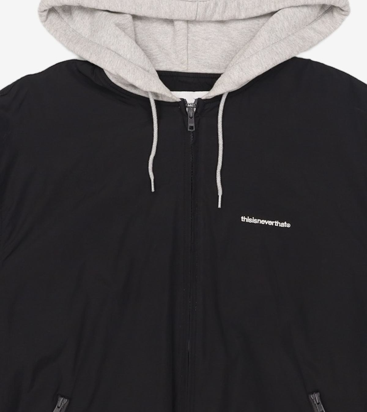 디스이즈네버댓(THISISNEVERTHAT) T-Logo Sweat Lining Jacket Black L