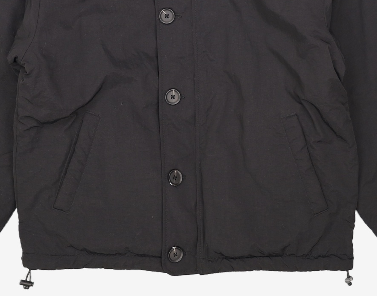 예일(YALE) REVERSIBLE NYLON FLEECE 2WAY HOODIE JACKET BLACK S