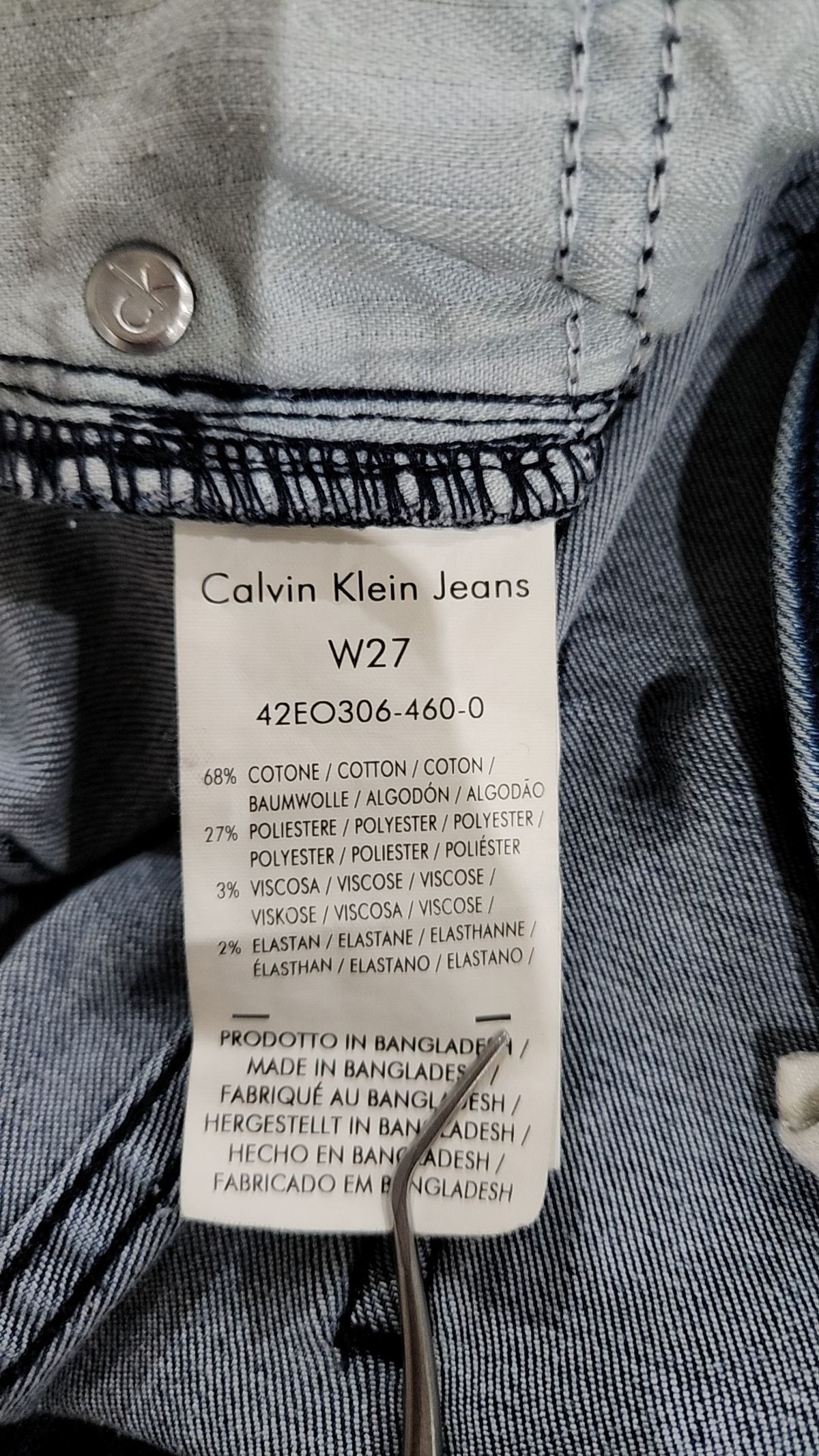 캘빈클라인 진(CALVIN KLEIN JEANS) 청/데님 팬츠 27