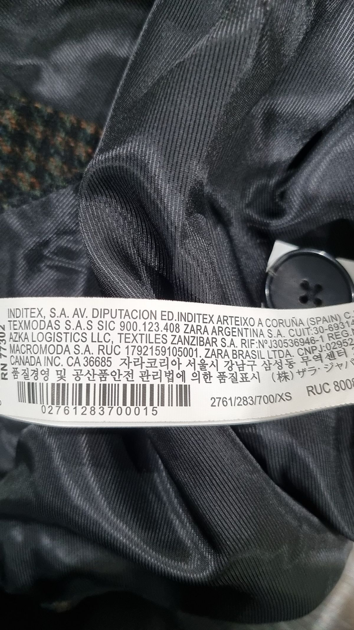 자라(ZARA) 겨울 싱글 코트 XS