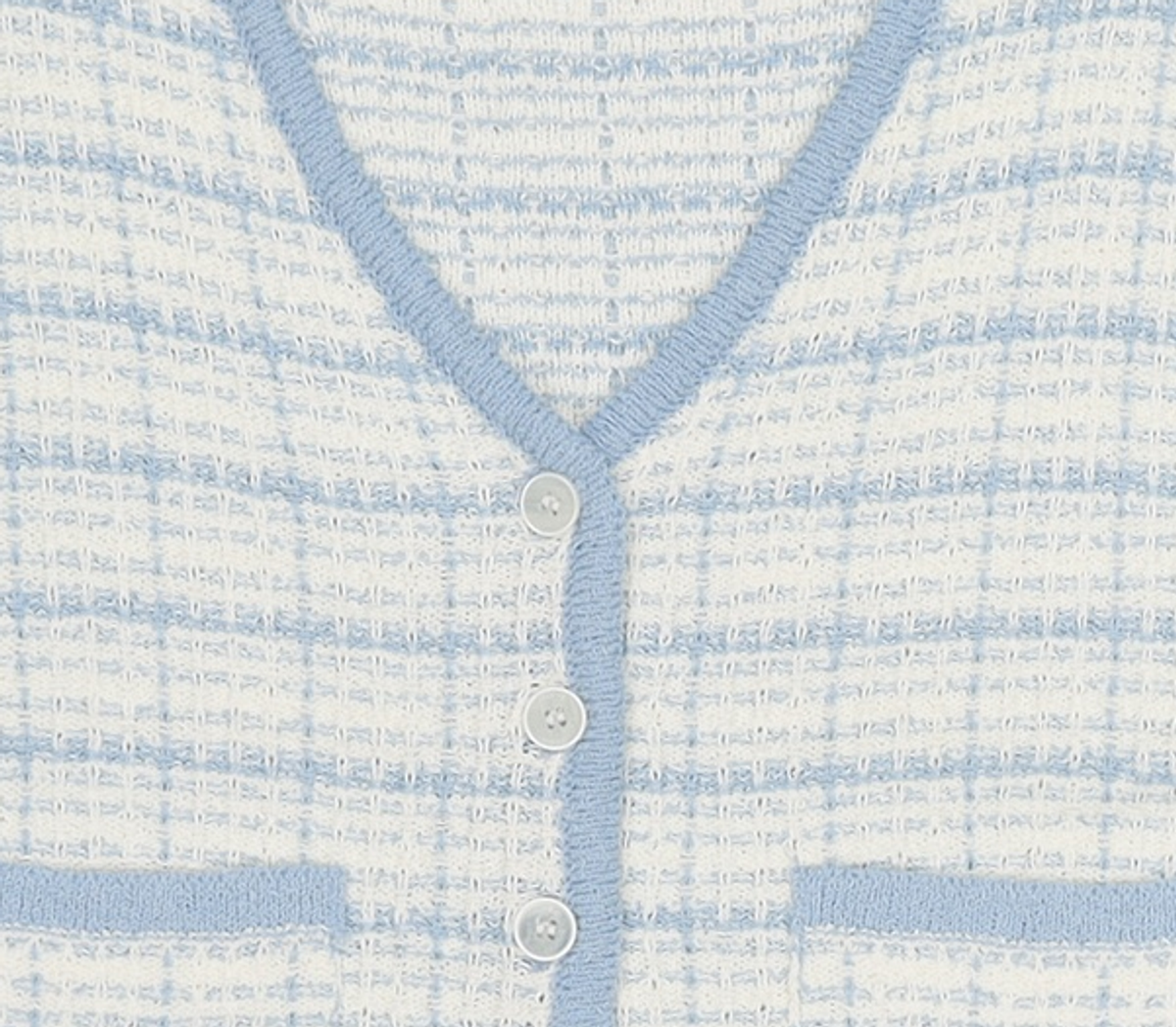 미쏘(MIXXO) [리오더]트위드 반팔 가디건_CKC414T RE MIWCKC61QT M