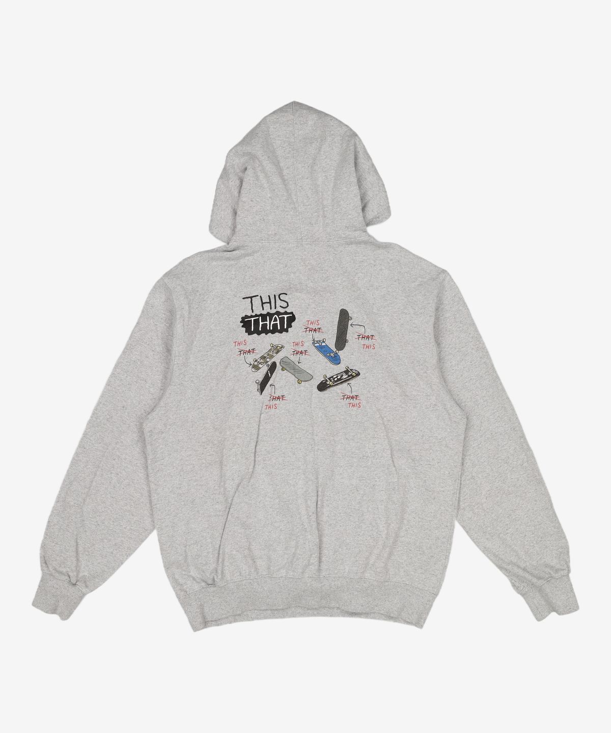 디스이즈네버댓(THISISNEVERTHAT) THISTHAT Skate Hoodie Heather Grey L