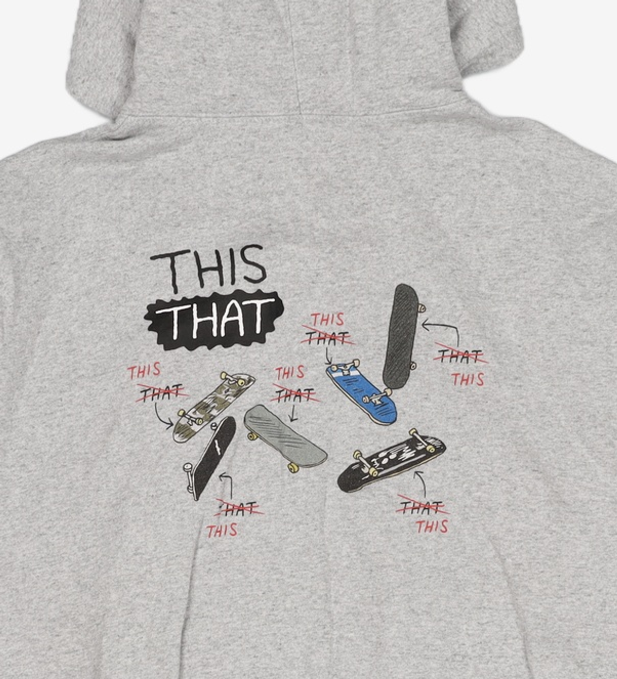 디스이즈네버댓(THISISNEVERTHAT) THISTHAT Skate Hoodie Heather Grey L