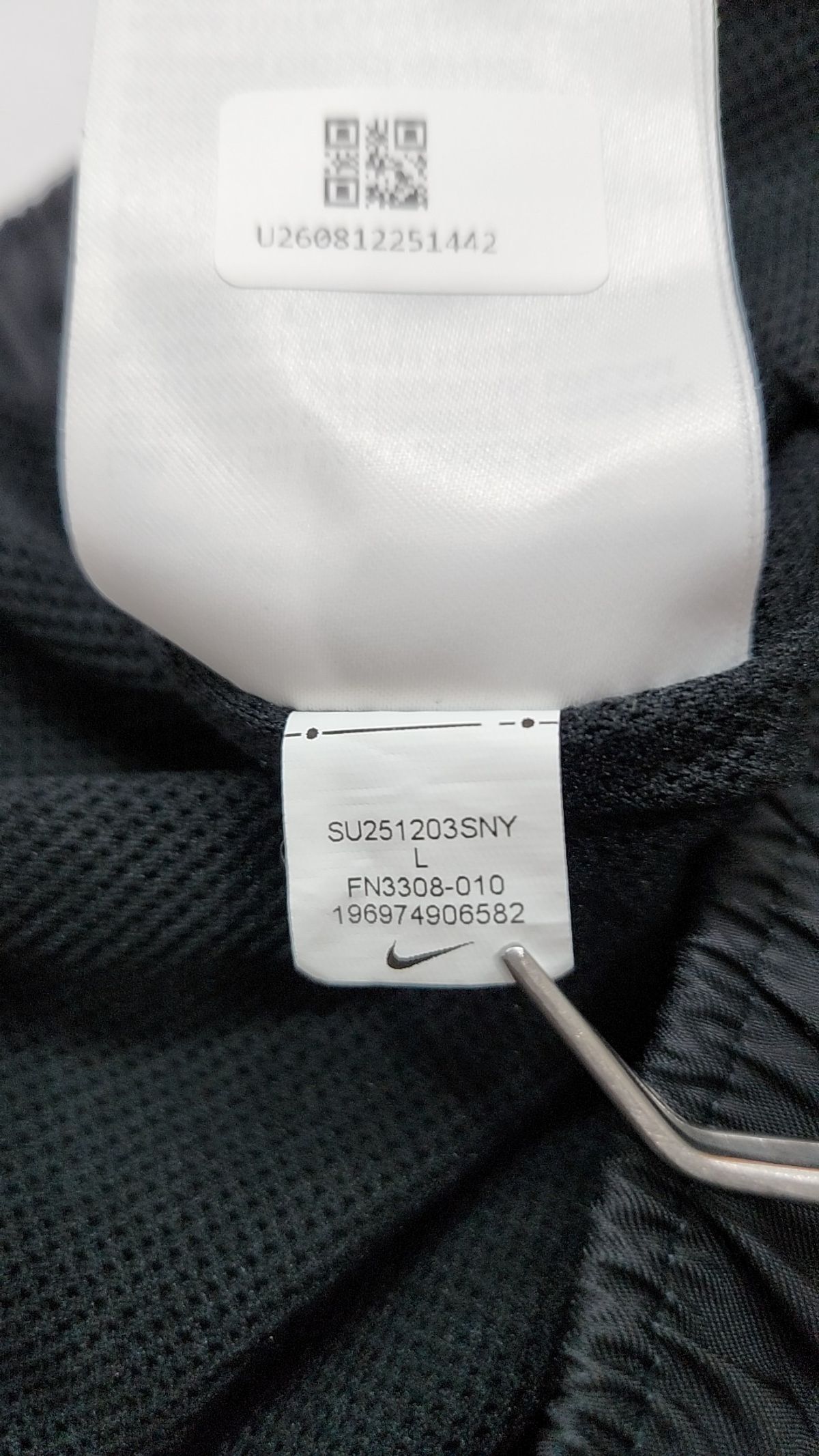 나이키(NIKE) 클럽 우븐 플로우 쇼츠 M - 블랙:화이트 / FN3308-010 L