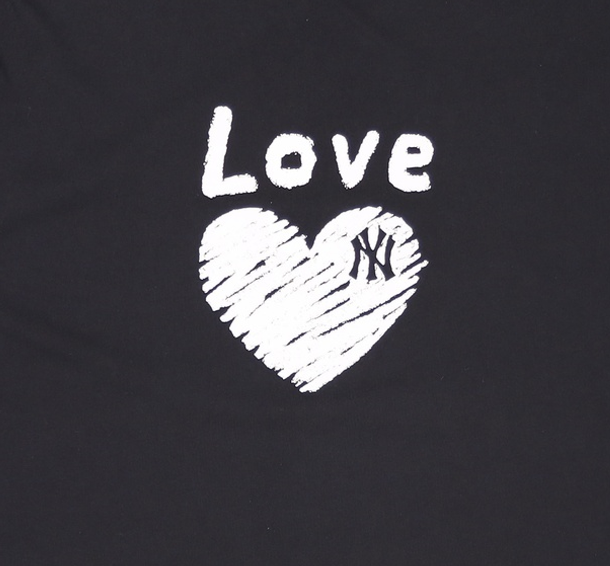 엠엘비(MLB) 하트 러브 오버핏 반팔 티셔츠 NY (BLACK) XXL