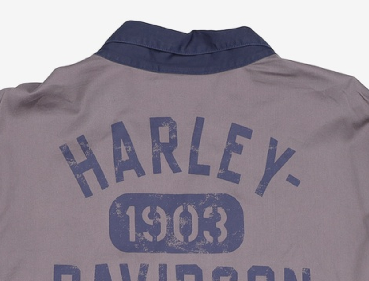 할리데이비슨(HARLEY-DAVIDSON) 남성 레이싱 컬러블록 긴팔셔츠 5XL