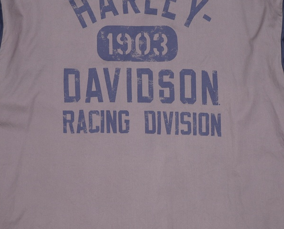 할리데이비슨(HARLEY-DAVIDSON) 남성 레이싱 컬러블록 긴팔셔츠 5XL