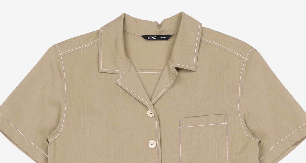 미쏘(MIXXO) 반팔 점프수트_MIWOWD711C L