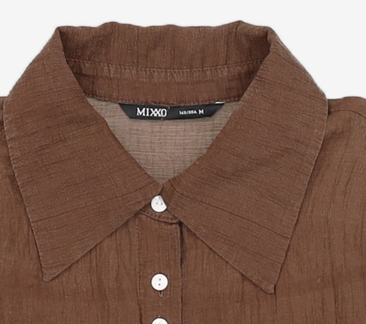 미쏘(MIXXO) 단추포인트 반팔 셔츠 MIWYAC803G M