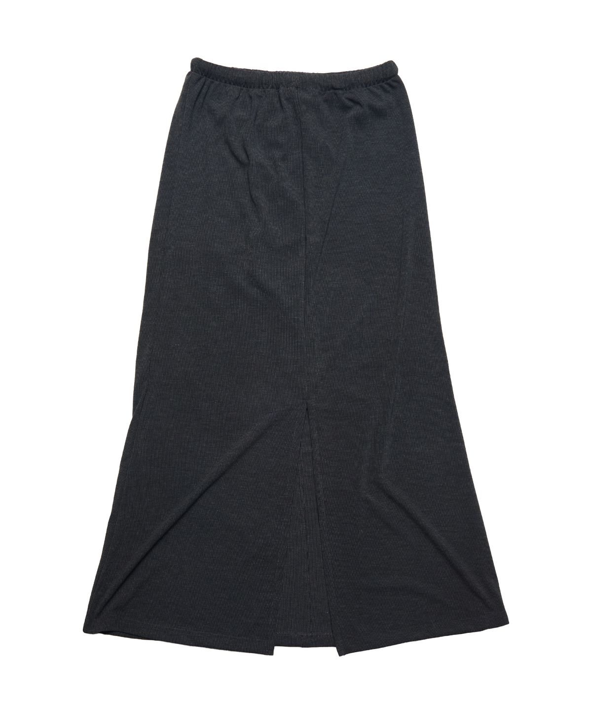 크루치(KRUCHI) RAW EDGE LONG SKIRT (BLACK) WOMENS