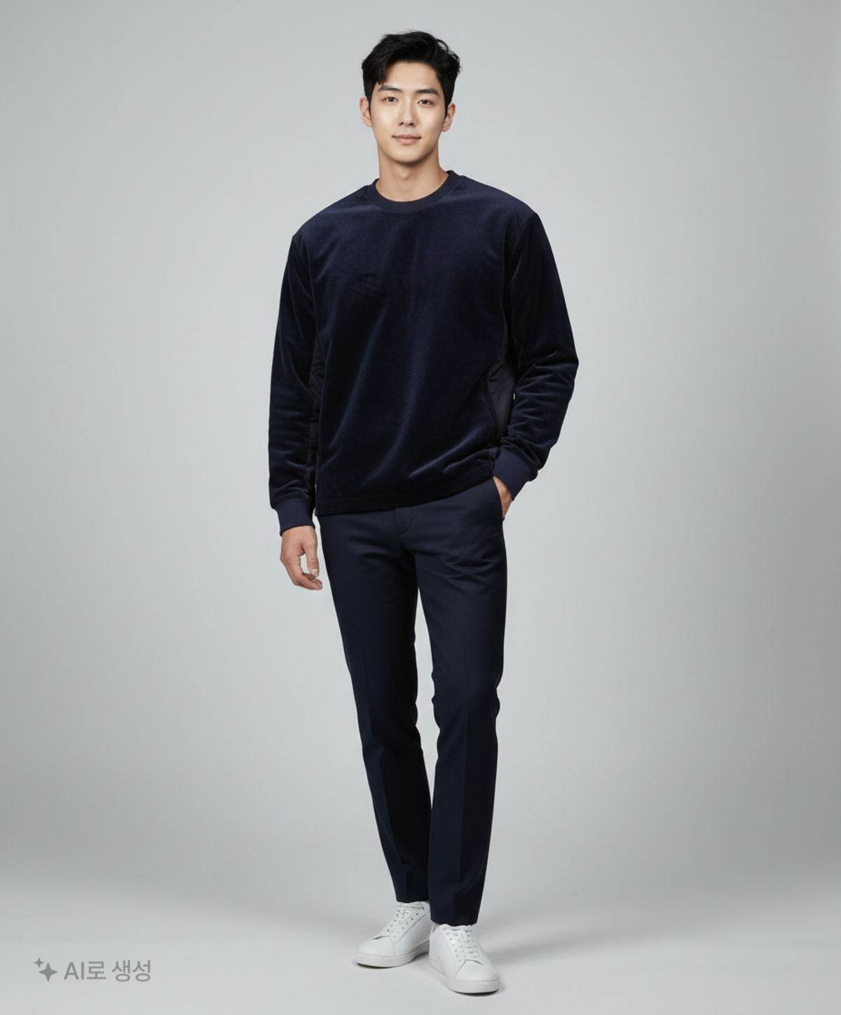 커스텀멜로우(CUSTOMELLOW) corduroy heavy sweat_CWTAW21714NYX 105