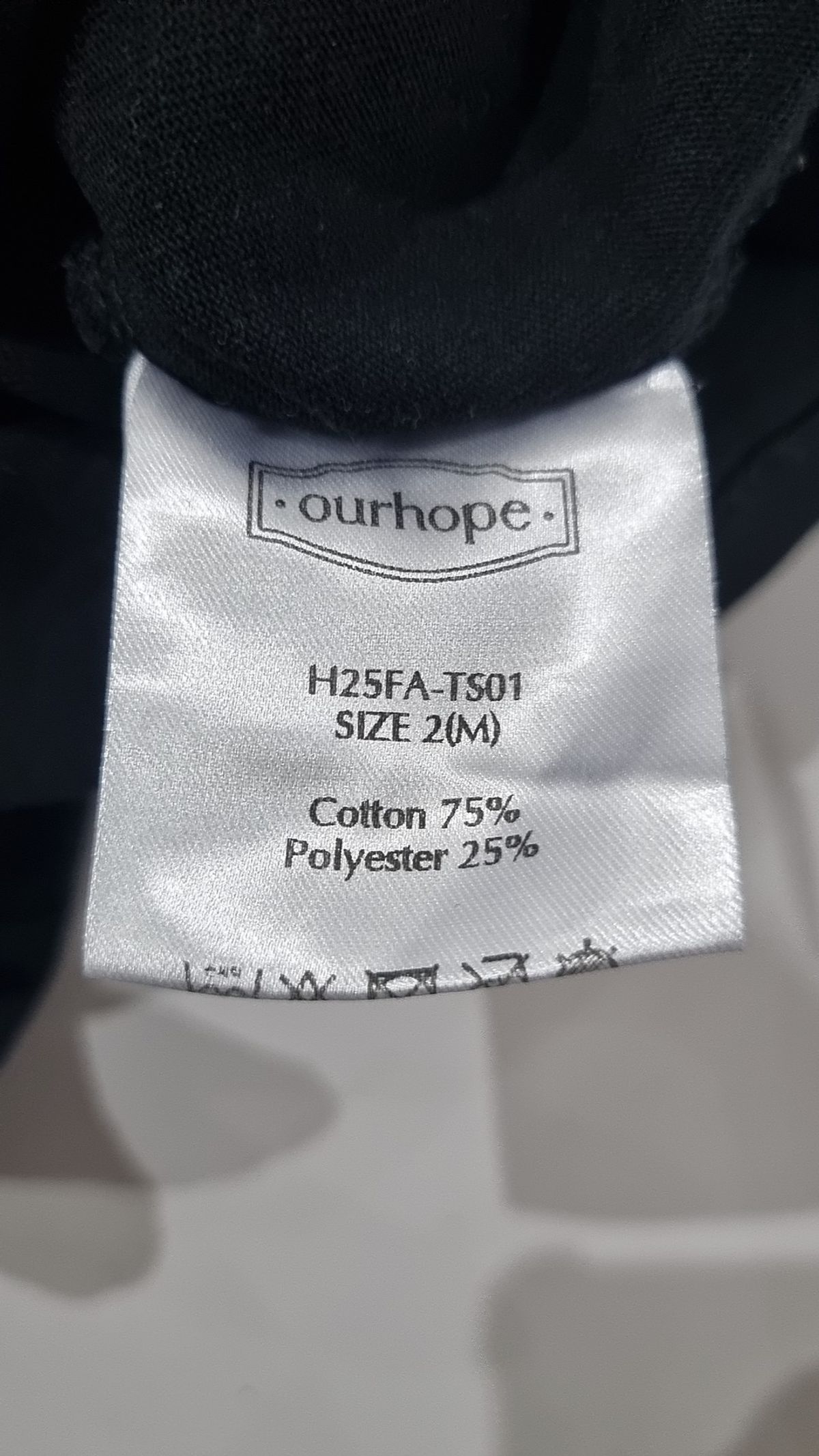 아워호프(OURHOPE) Logo Silky U-neck Sleeve T-shirt - 5color M