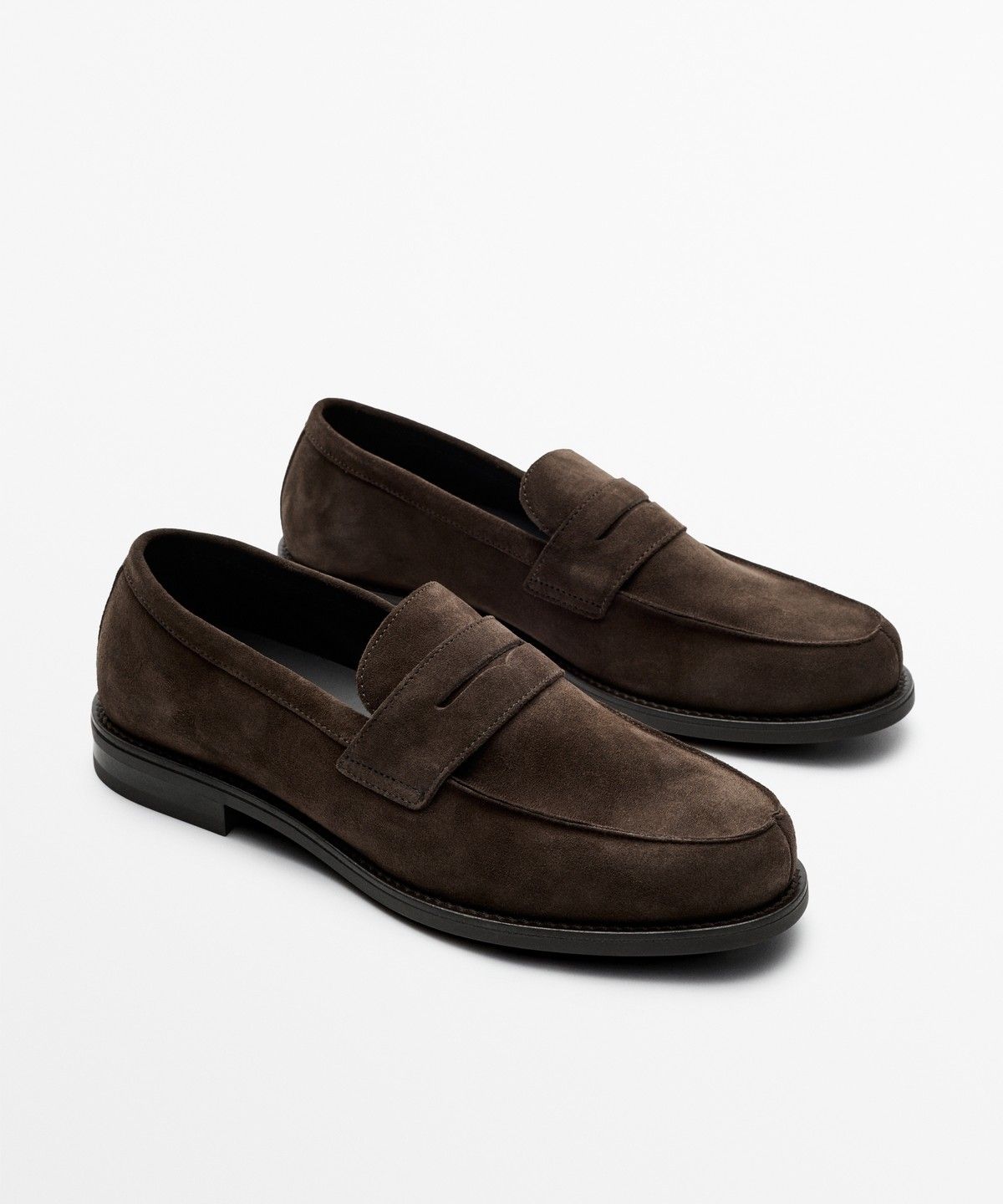 마시모두띠(MASSIMO DUTTI) 스플릿 스웨이드 로퍼