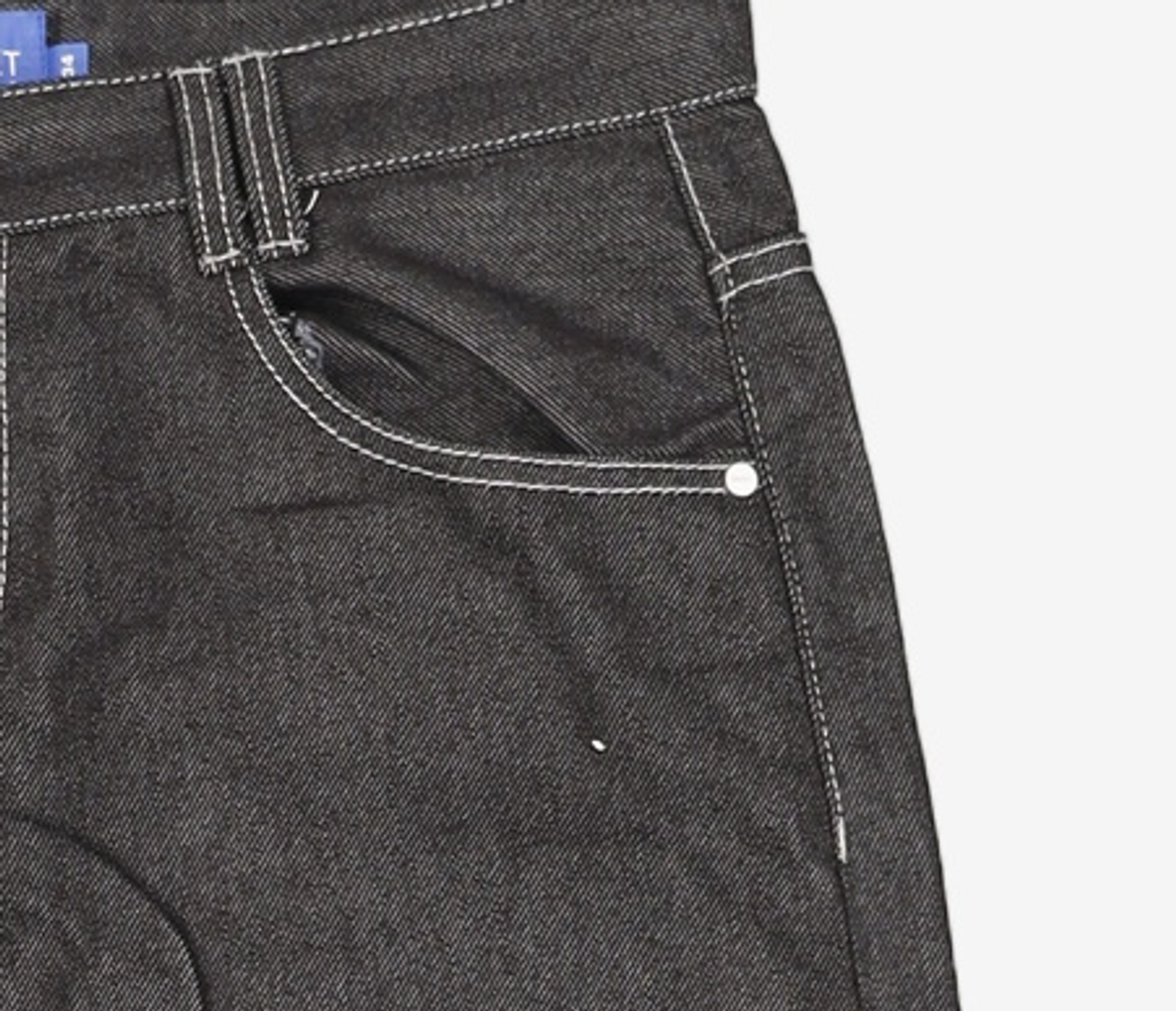 데케트(DECET) Mid Rise Wide Jeans DCPT027AshBlack 34