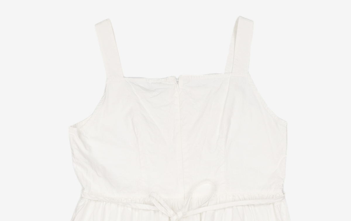 미쏘(MIXXO) 스퀘어넥 끈나시 롱 원피스 MIWOWD721G L