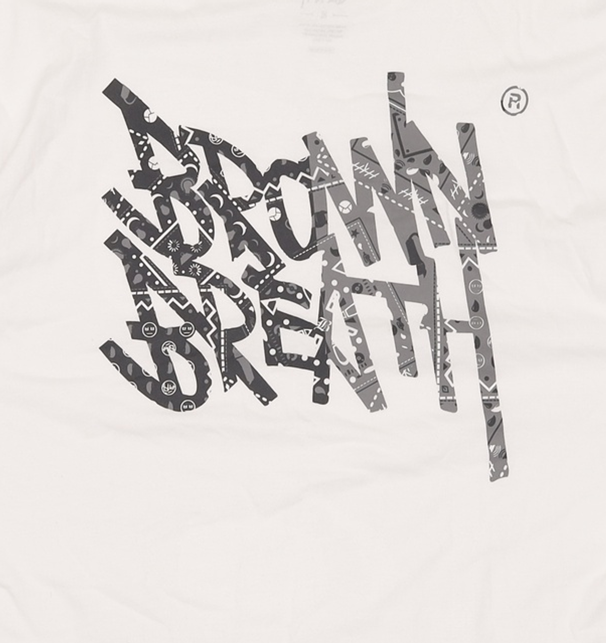 브라운브레스(BROWNBREATH) PAISLEY TAG TEE - WHITE XL