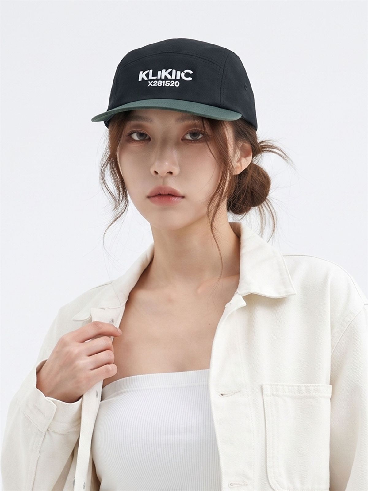클리킥(KLIKIIC) 캠프캡 스트림 라인 그린&블랙 SSCC-GBW