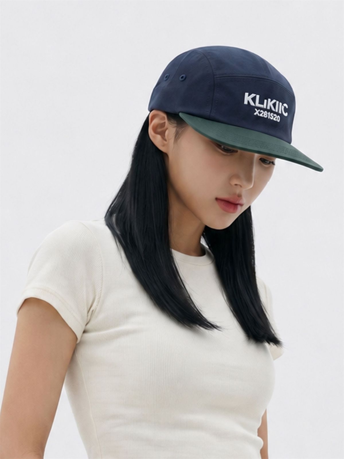 클리킥(KLIKIIC) 캠프캡 스트림 라인 그린&네이비 SSCC-GNW