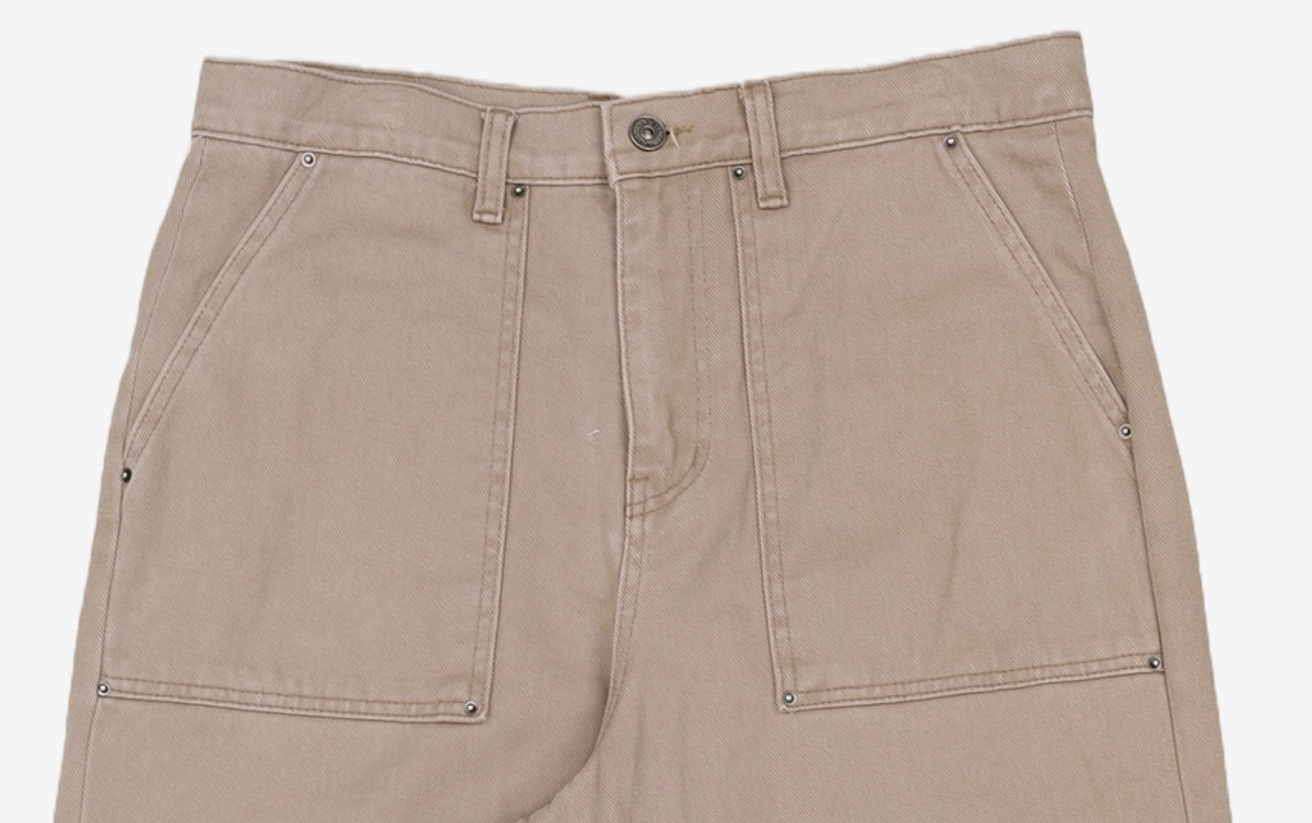 메종미네드(MAISON MINED) PIN-TUCK WASHED COTTON PANTS BEIGE M