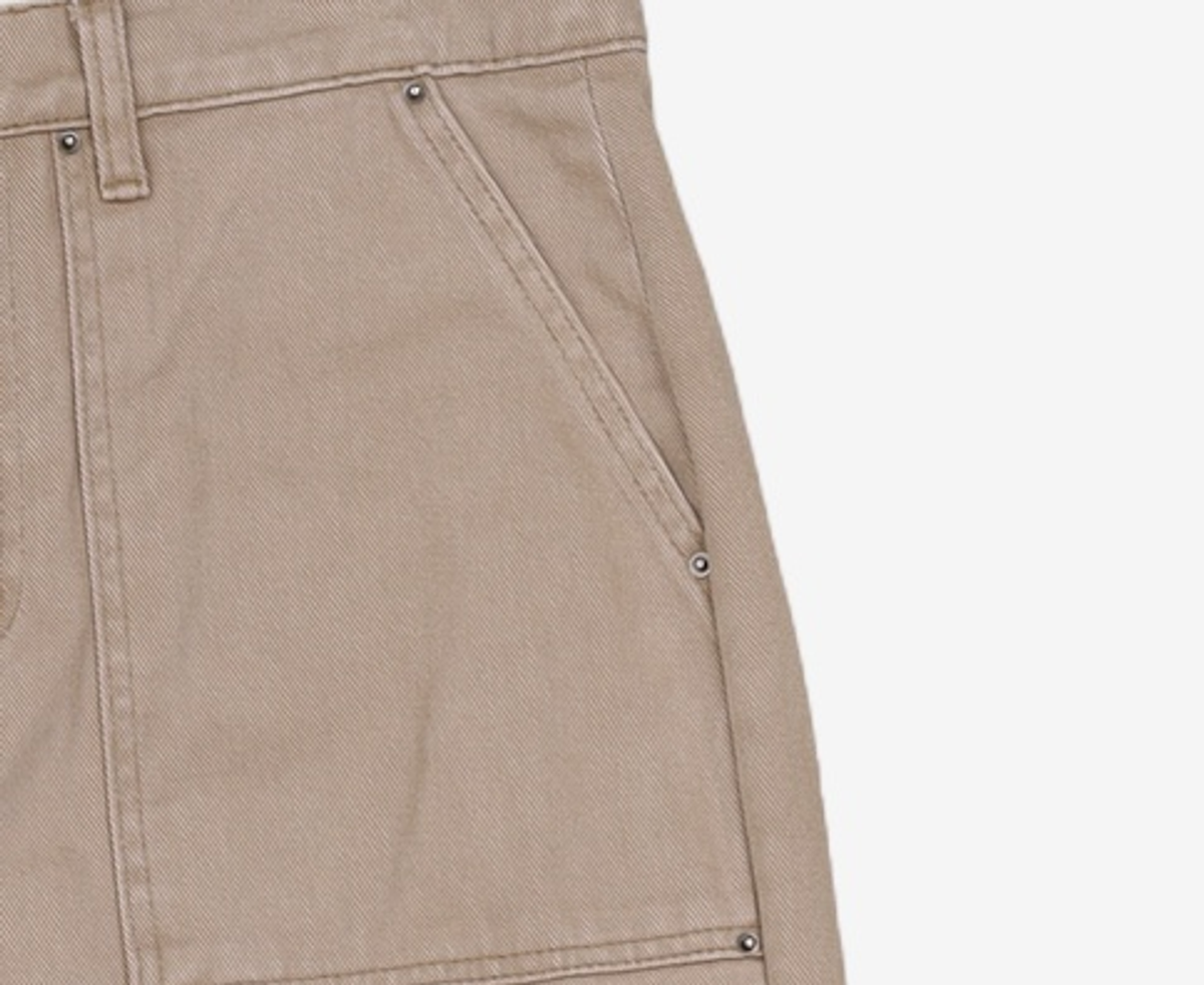 메종미네드(MAISON MINED) PIN-TUCK WASHED COTTON PANTS BEIGE M