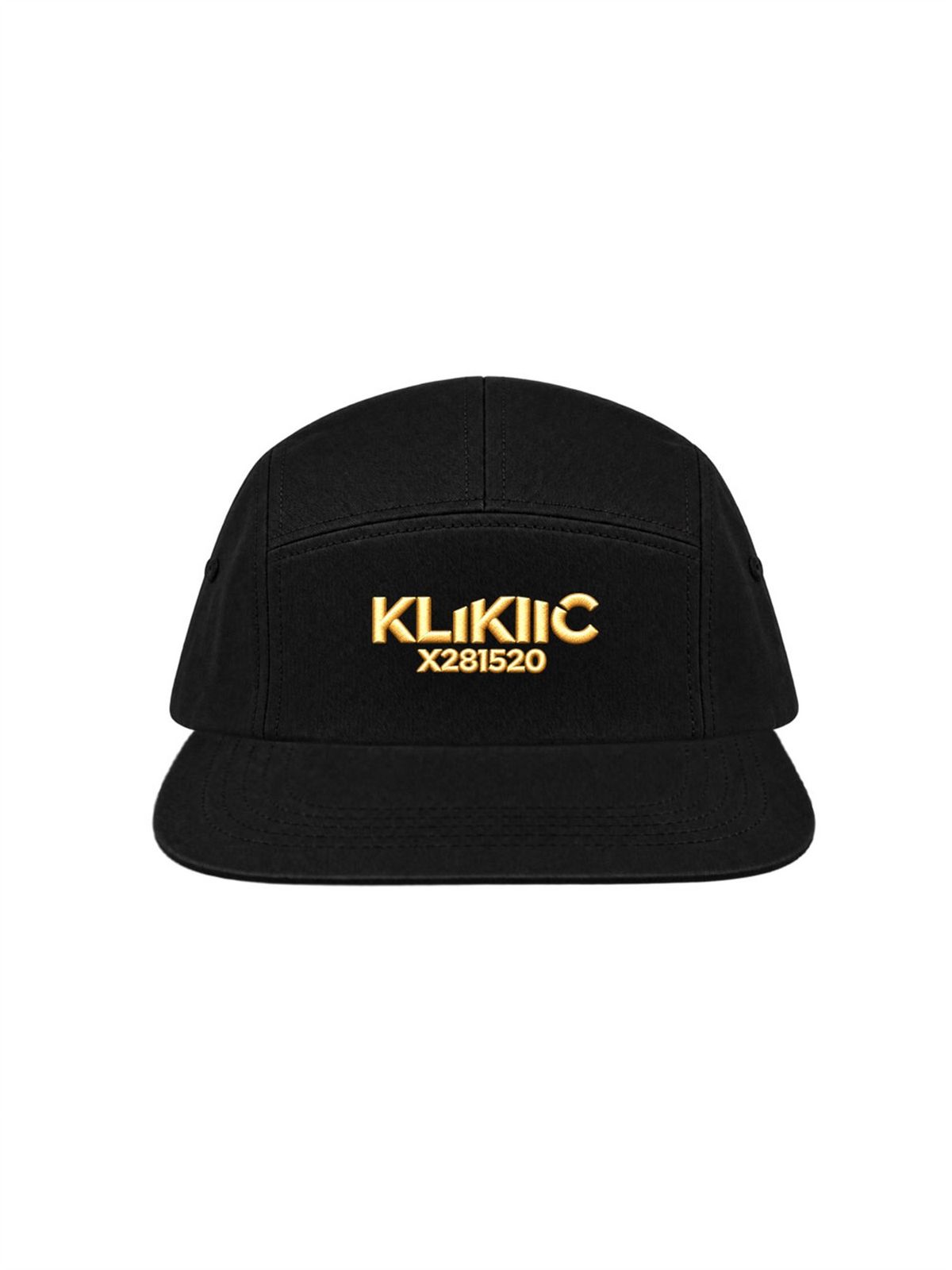 클리킥(KLIKIIC) 캠프캡 골드 라인 블랙&블랙 SSCC-BBD