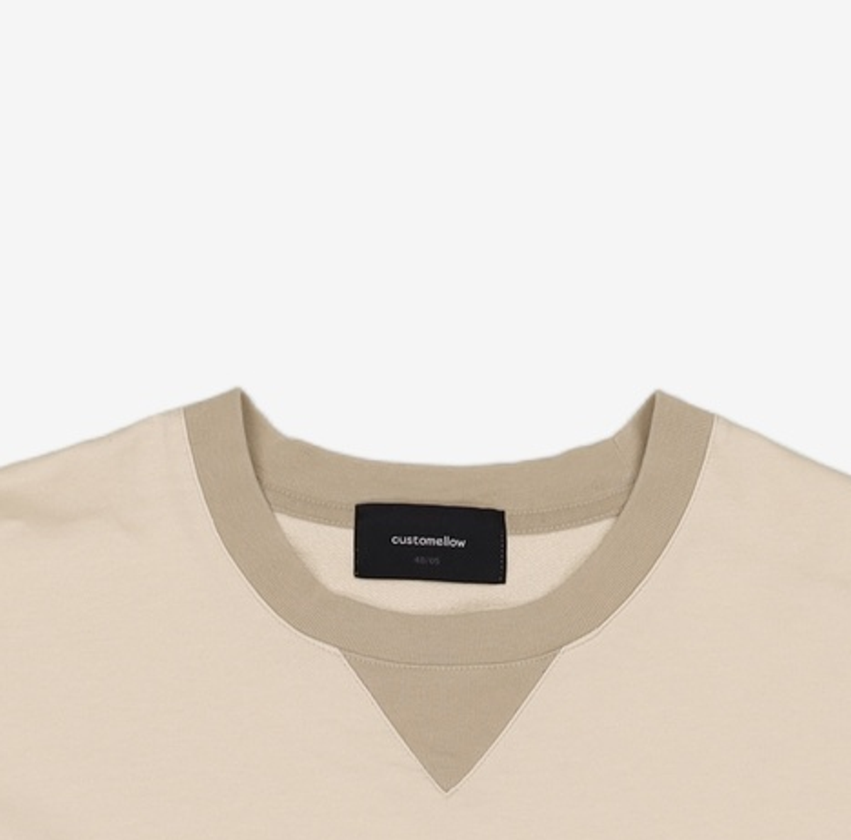 커스텀멜로우(CUSTOMELLOW) [black label] ivory half sleeve tee CLTAM24114IVX 105