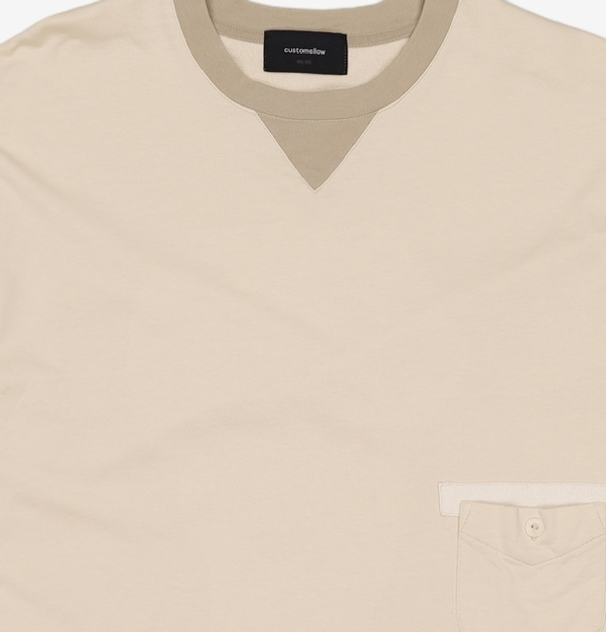 커스텀멜로우(CUSTOMELLOW) [black label] ivory half sleeve tee CLTAM24114IVX 105