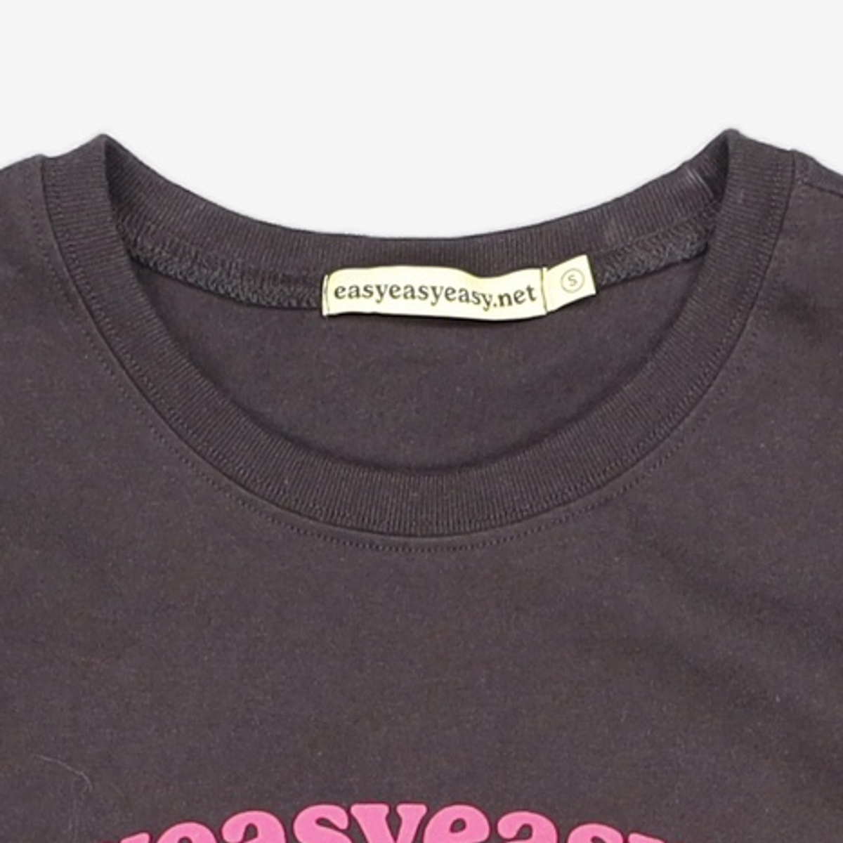 이지이지이지(EASYEASYEASY) Easy Bugs Coil Logo Tee Black S