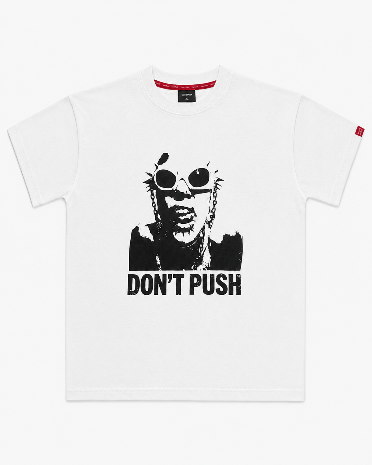 돈푸쉬(DONT PUSH) 그래피티 프린트 오버핏 반팔티