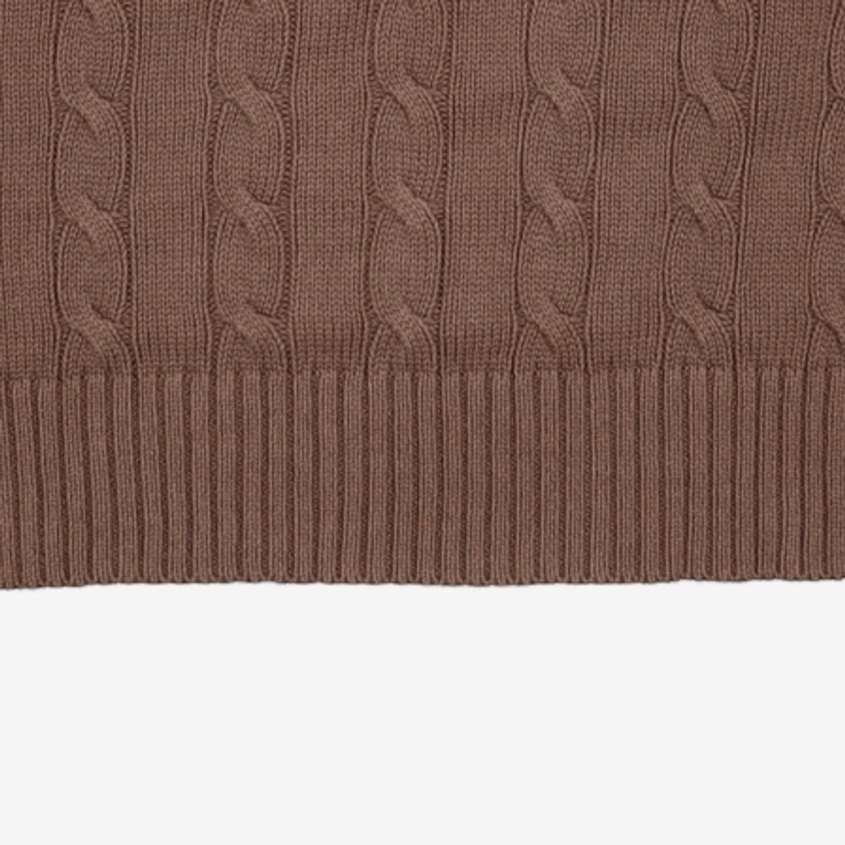 세컨모놀로그(SECONDMONO) Heavyweight Cable Half Zip Knit [BROWN]_COOSKT042BROWN L