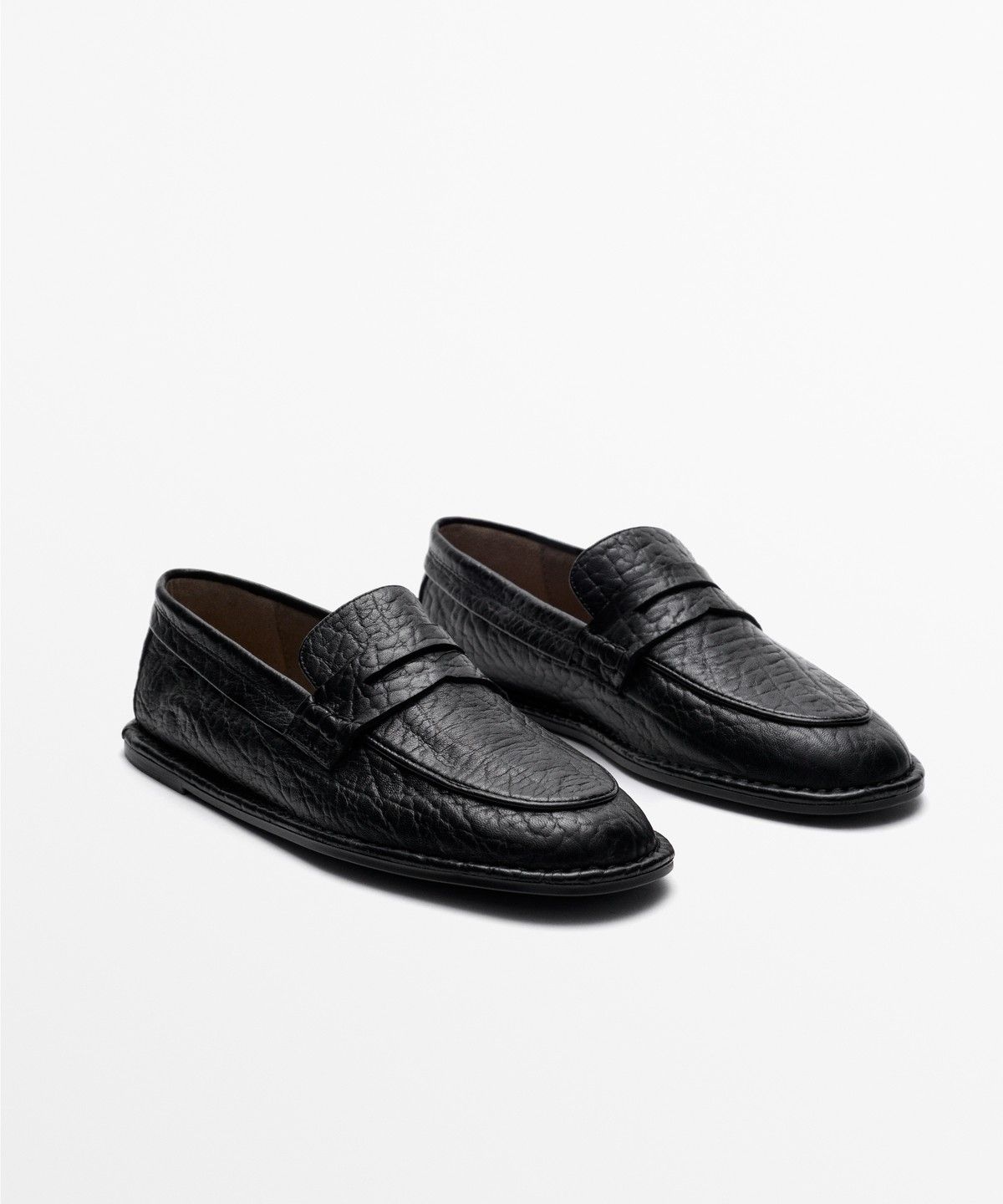 마시모두띠(MASSIMO DUTTI) 소프트 레더 로퍼