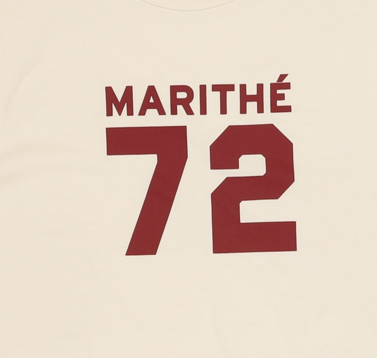 마리떼 프랑소와 저버(MARITHÉ + FRANҪOIS GIRBAUD) FOOTBALL TEE cream M