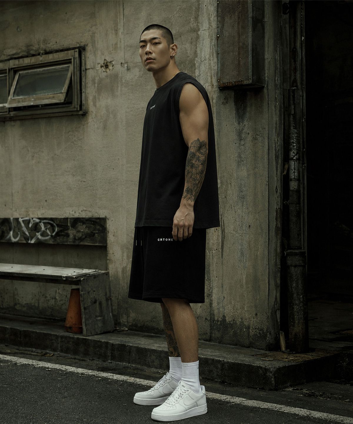 씨알티원(CRTONE) CRTONE P-P 오버핏 나시