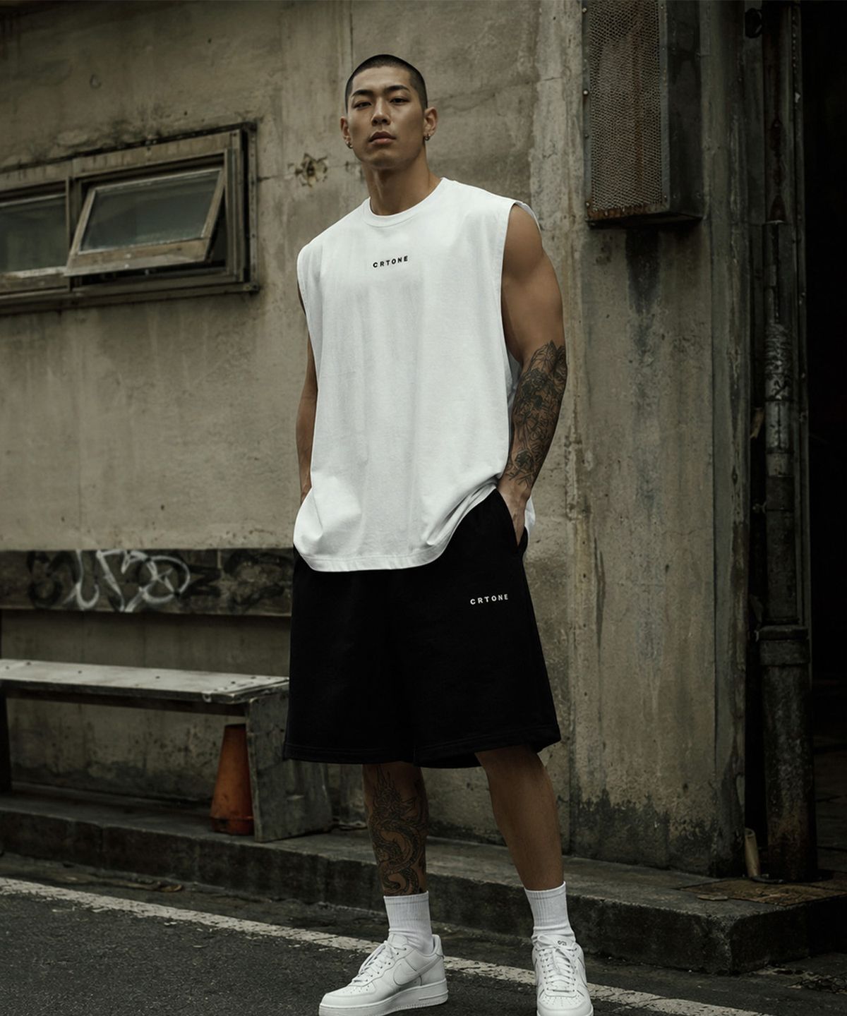 씨알티원(CRTONE) CRTONE P-P 오버핏 나시