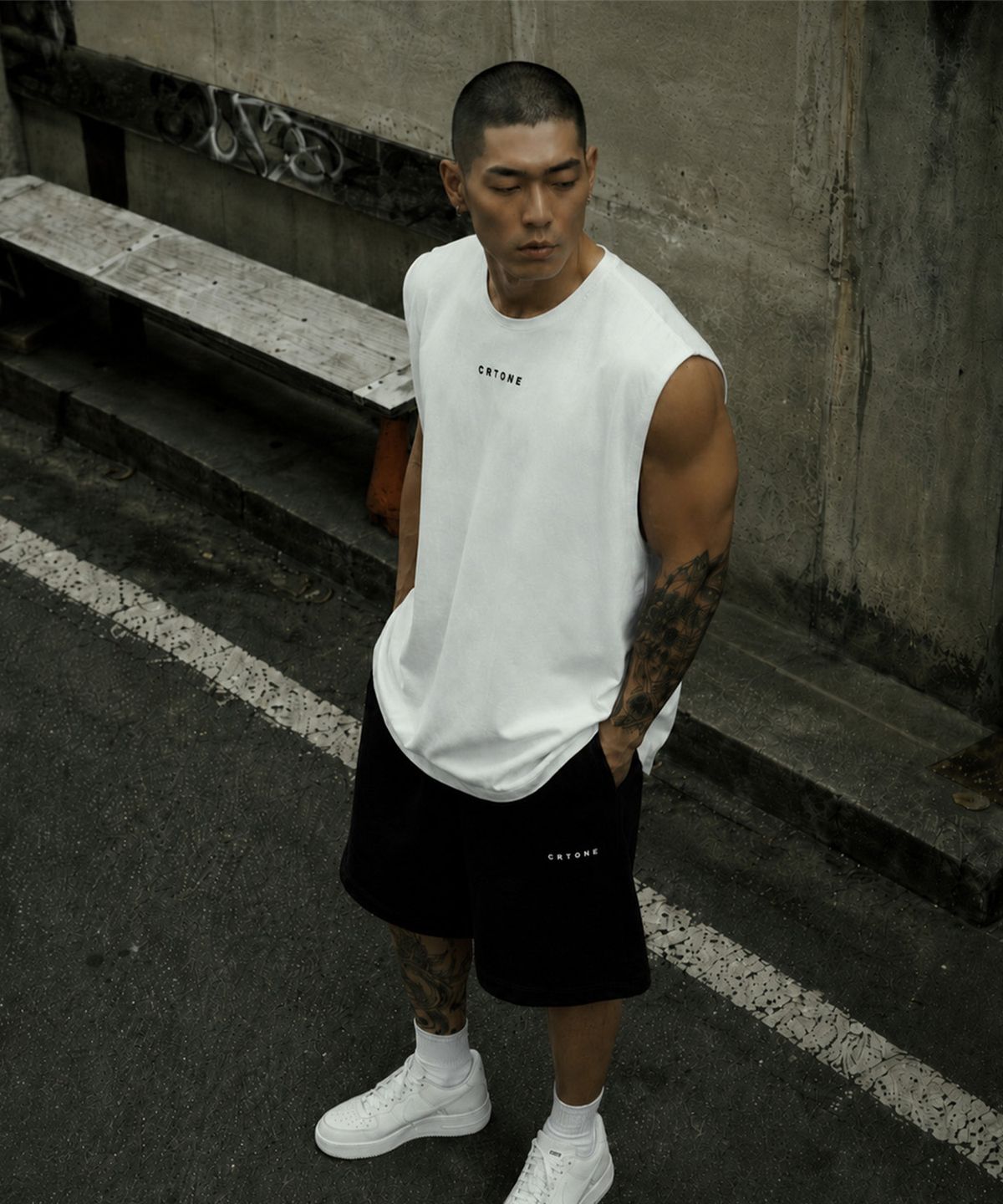 씨알티원(CRTONE) CRTONE P-P 오버핏 나시