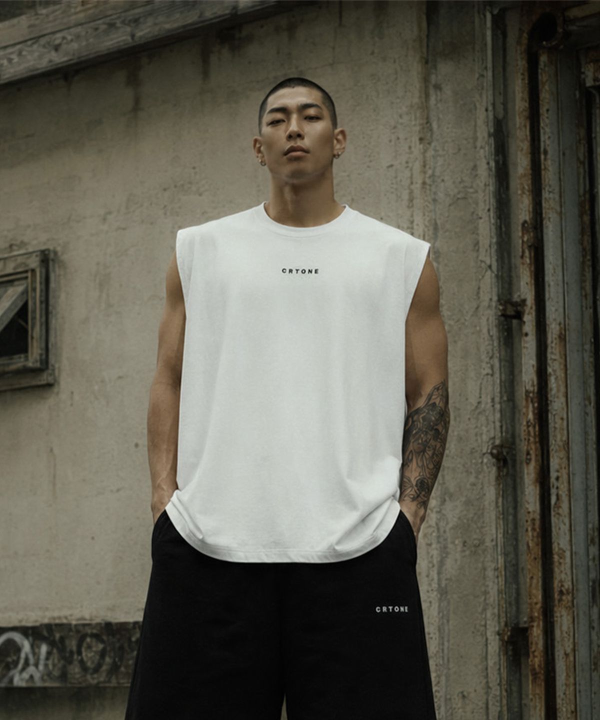 씨알티원(CRTONE) CRTONE P-P 오버핏 나시