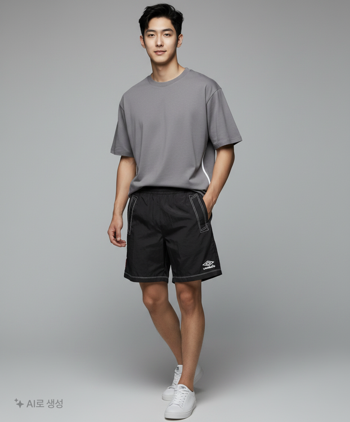 엄브로(UMBRO) 크리스피 타슬란 4.5부 반바지 네이비(UQ223CHP59) M