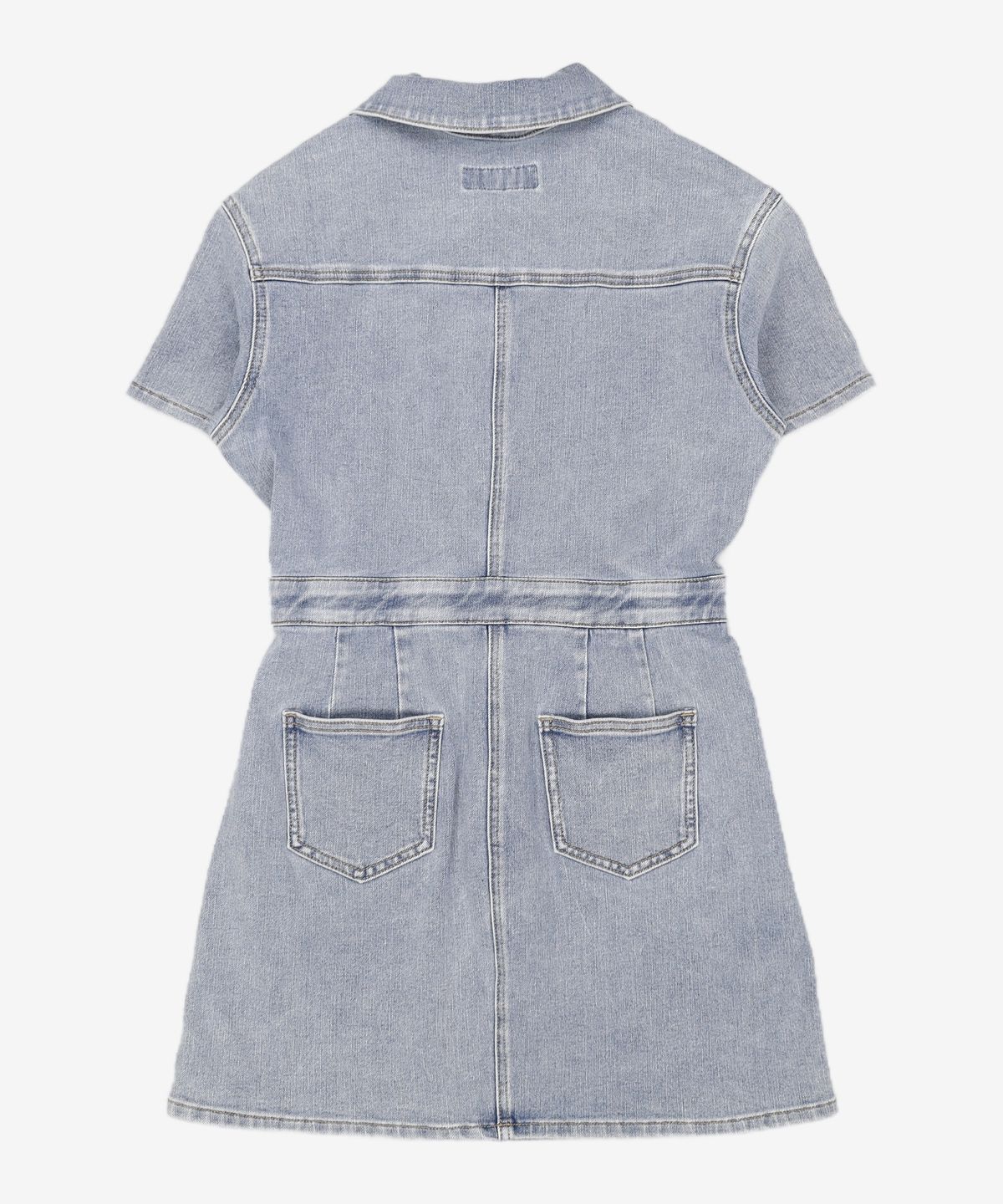 미쏘(MIXXO) 데님 반팔 미니 원피스 OWD433J RE_MIWOWD54QJ M
