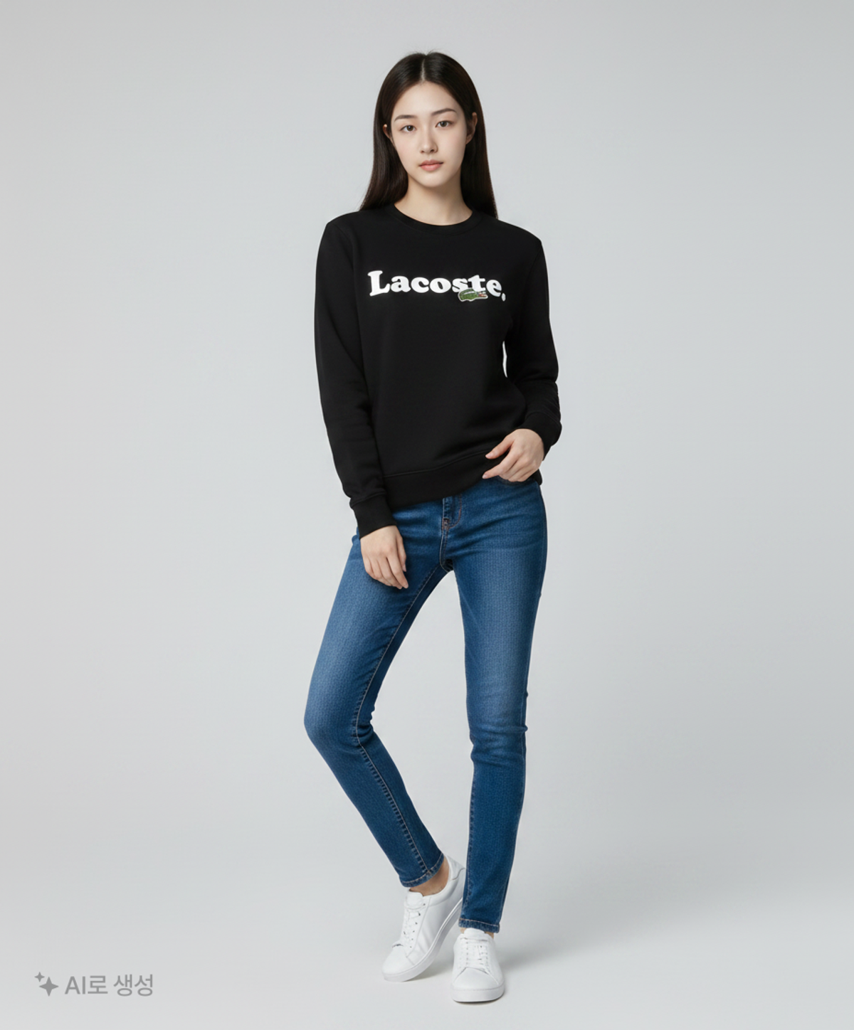 라코스테(LACOSTE) 남성 레터링 맨투맨 스웨트셔츠 SH2173-20C_031 S