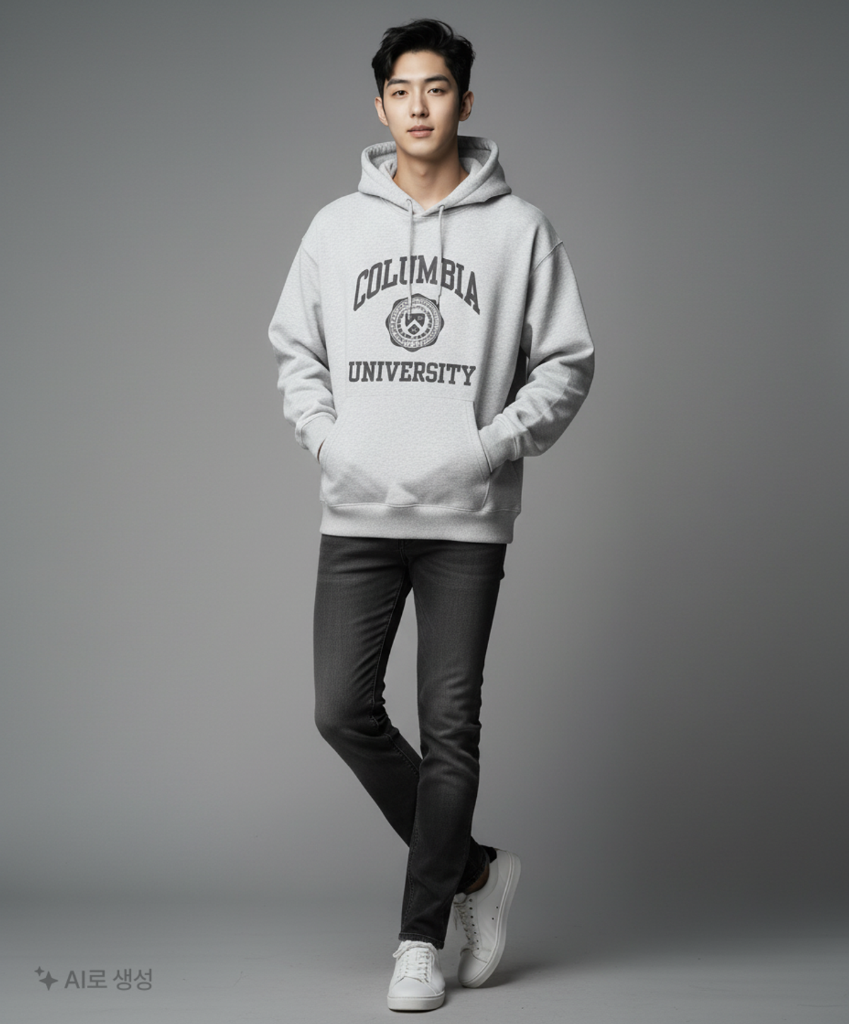 컬럼비아 유니버시티(COLUMBIA UNIVERSITY) UNIVERSITY SEAL LIGHT TERRY HOODIE 멜란지그레이 L